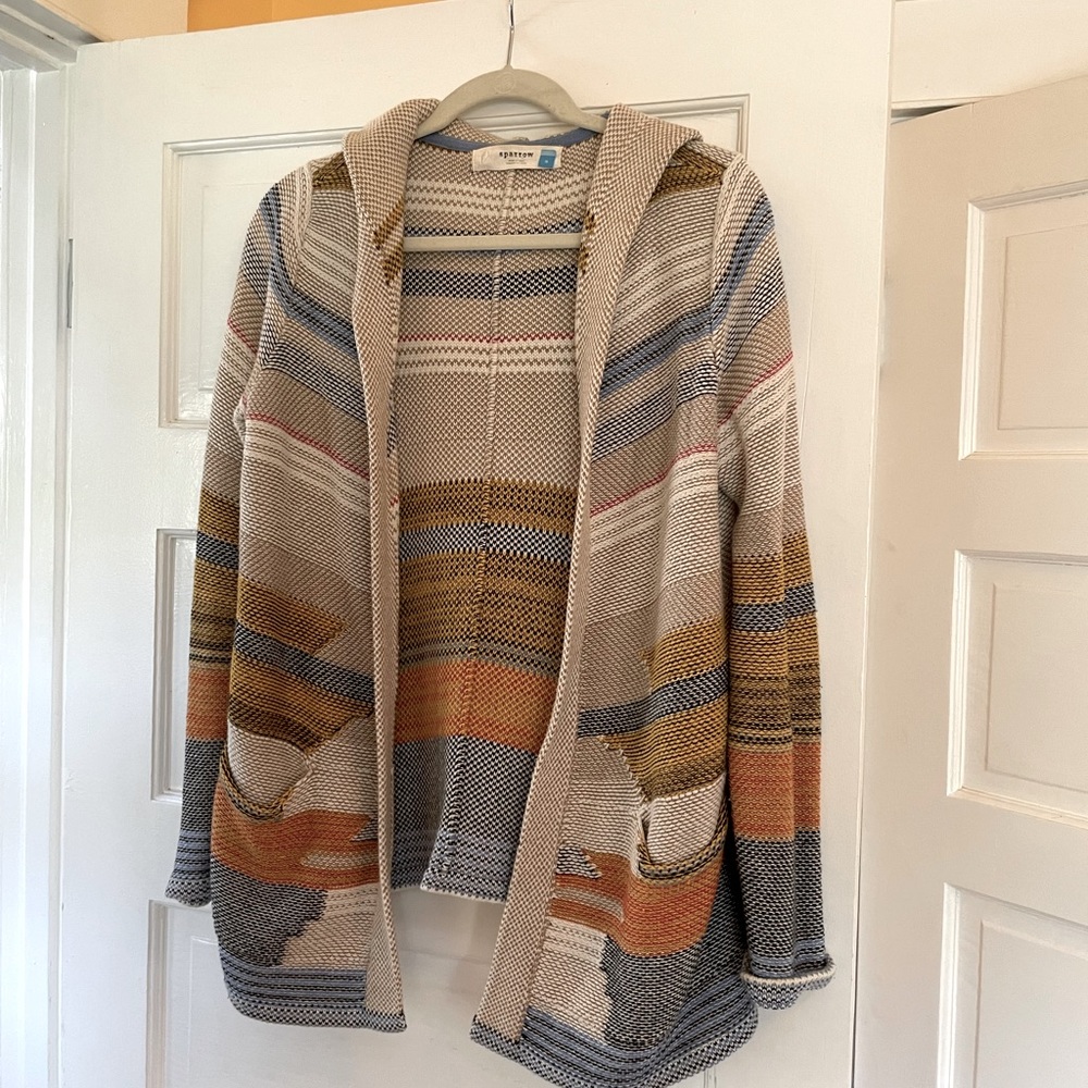 Anthropologie Multicolor Striped Cardigan